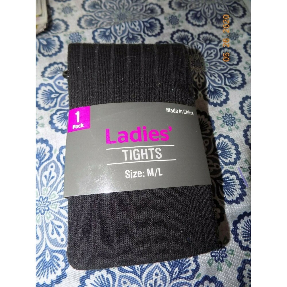 New women's size M/L black tights